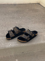 "Noir Teddy" Classic Brown Custom Birkenstocks