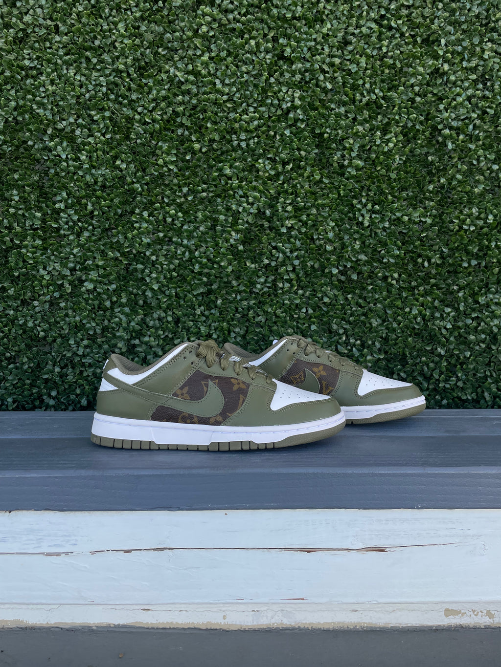 "Classic Brown Olive" Custom Dunk Low
