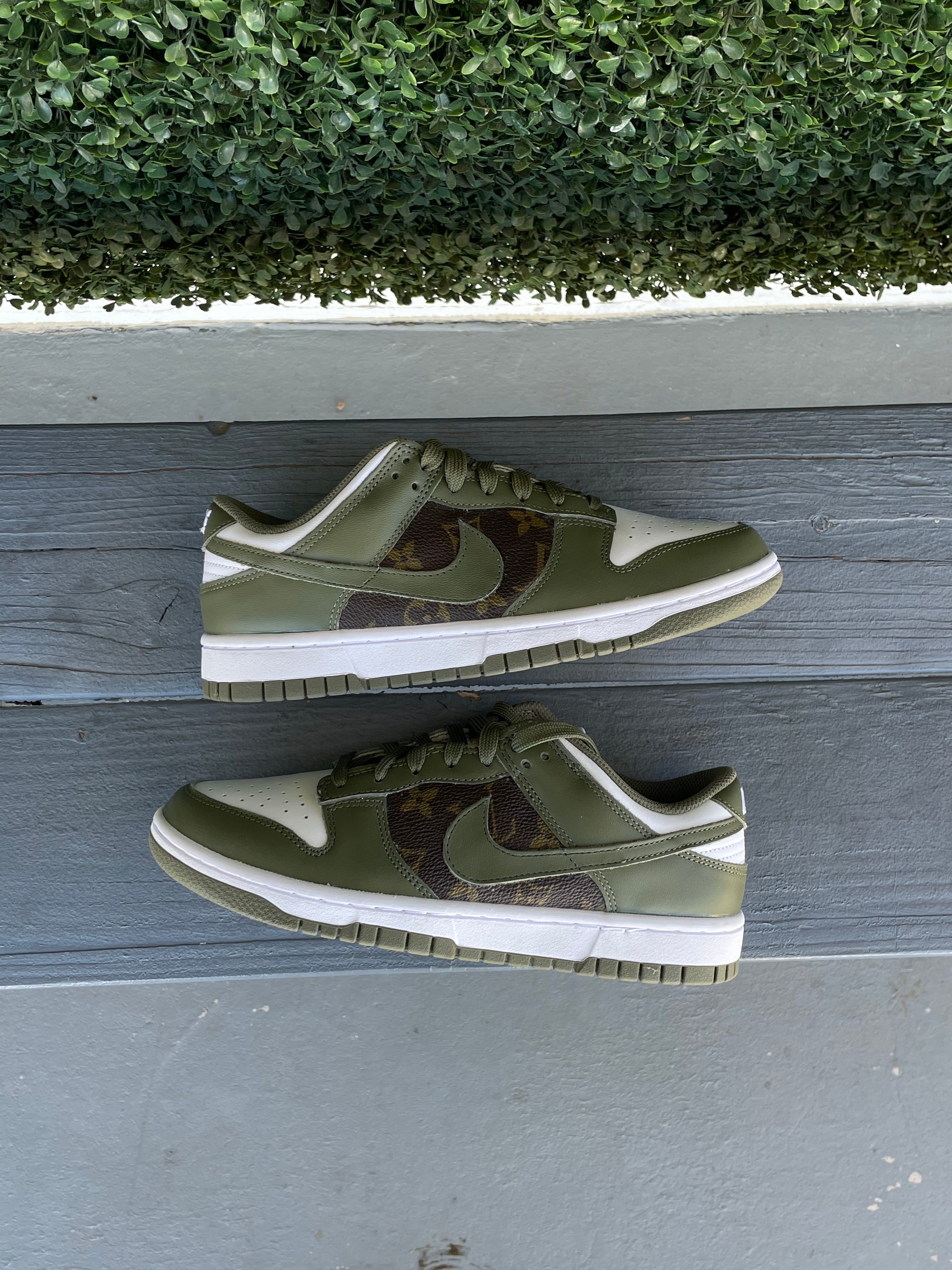 "Classic Brown Olive" Custom Dunk Low