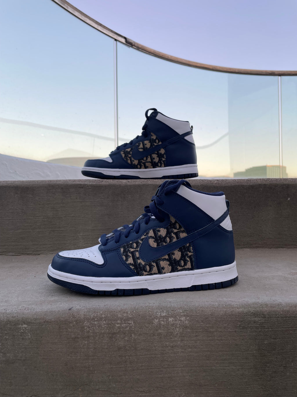 "Navy Blue" Custom Dunk High