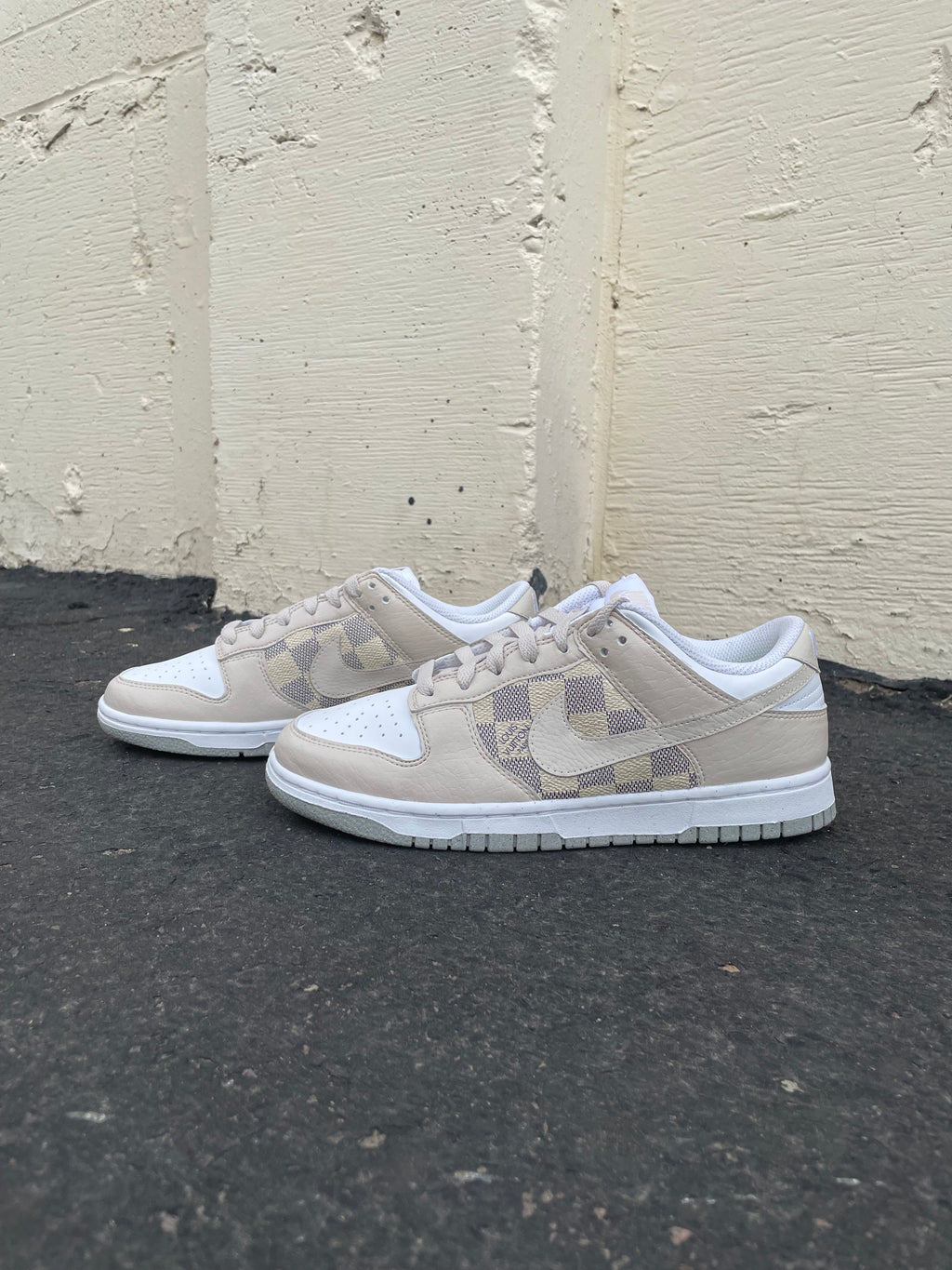 "White Check" Custom Dunk Low