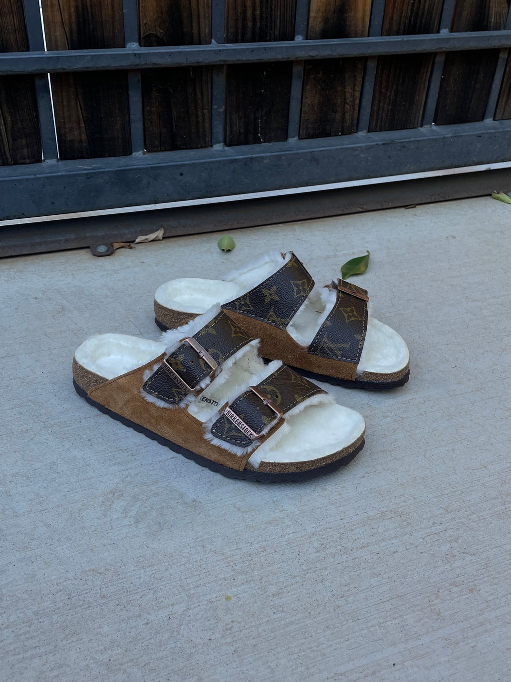 Gold Classic Brown Custom Birkenstocks – ONEtwelves